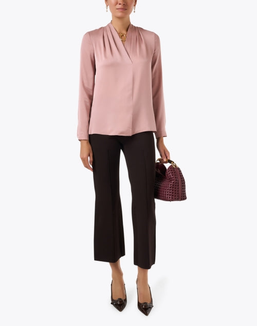 Nellie Rose Pink Silk Blouse
