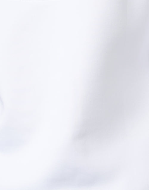 White Ruffle Neck Top