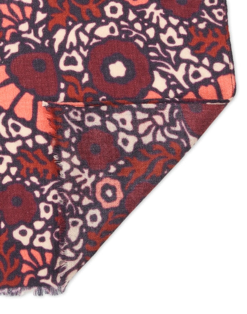 Lea Print Silk Wool Wrap