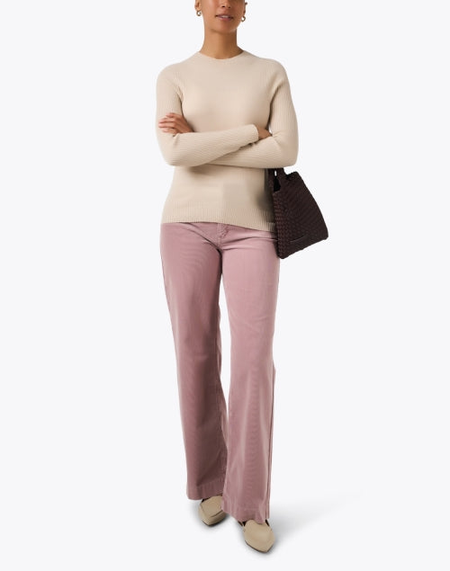 Beige Wool Cashmere Sweater