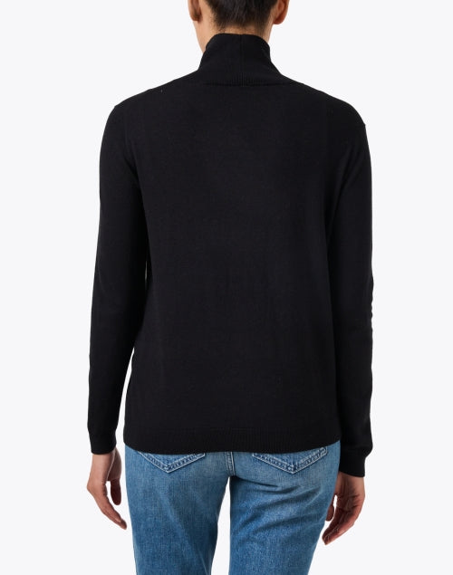 Kiku Black Silk Wool Sweater