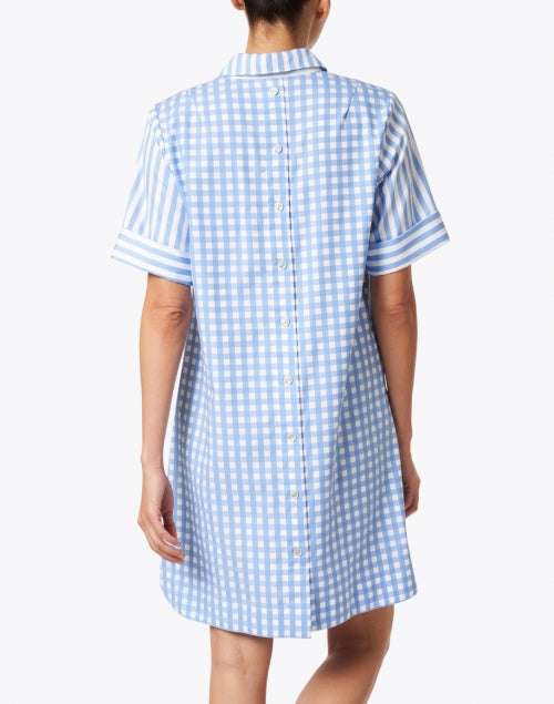 Aileen Blue and White Stripe Cotton Dress