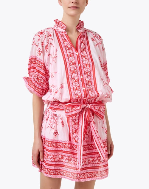 Blouson Red Print Dress