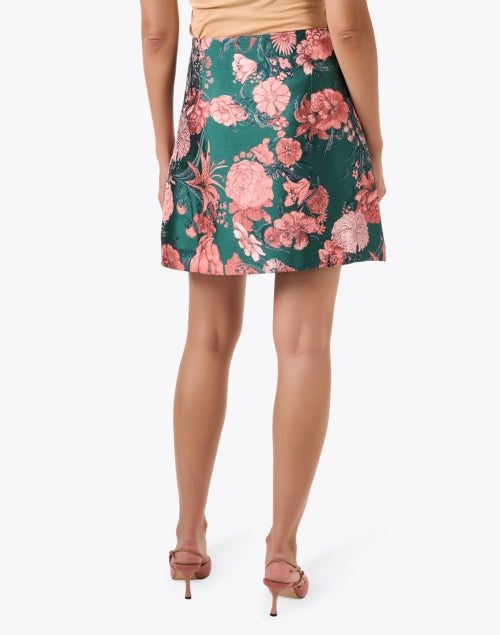 Jessica Green and Pink Jacquard Skirt