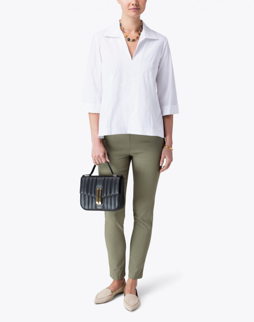 Swing White Poplin Shirt