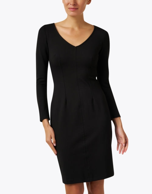 Maggie Black Ponte Dress