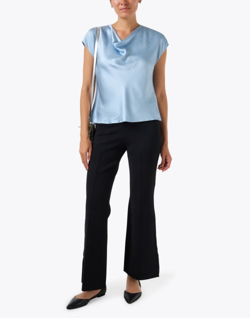 Petite Hana Black Pull On Flare Pant