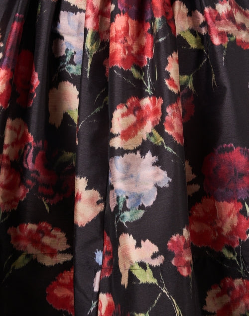 Poppy Print Taffeta Dress