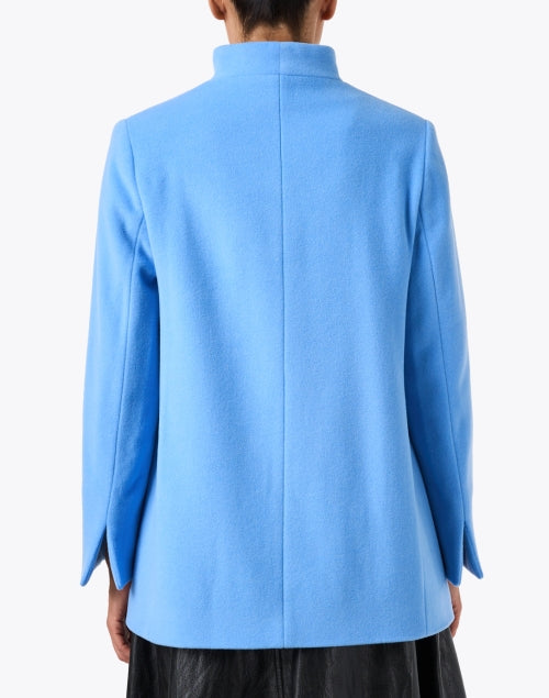 Sky Blue Wool Cashmere Coat