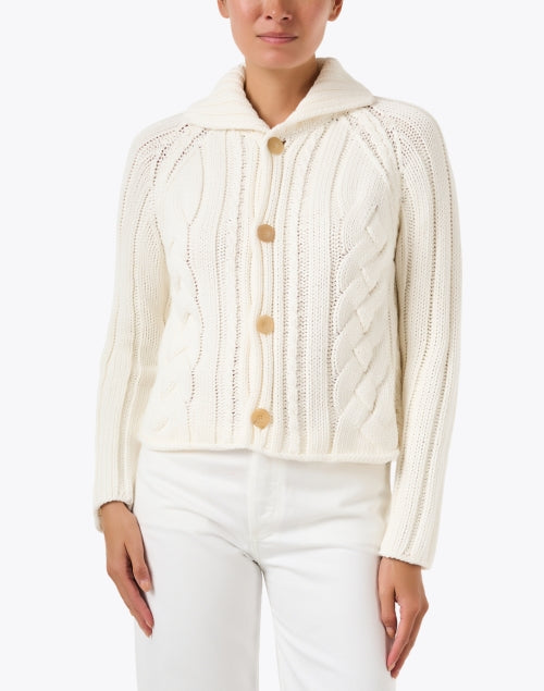 Ivory Cotton Cardigan