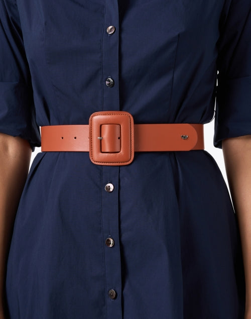 Brio Red Leather Belt