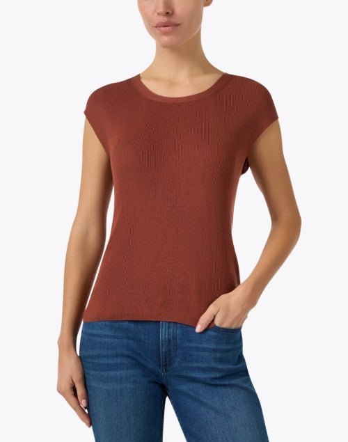 Burnt Orange Knit Top