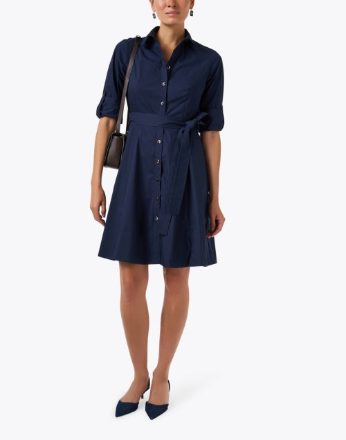 Short Lane Navy Shirt Dress
