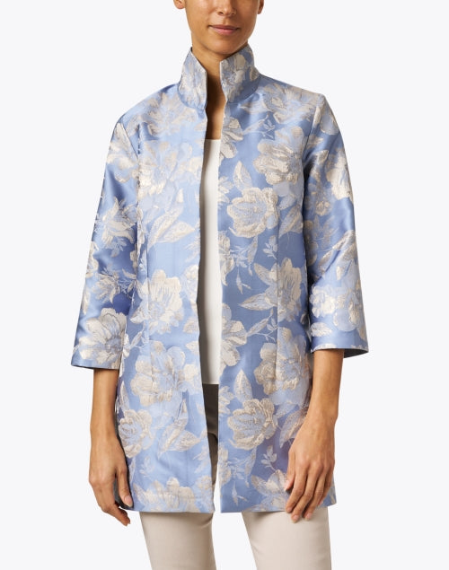 Rita Periwinkle Blue Floral Jacket