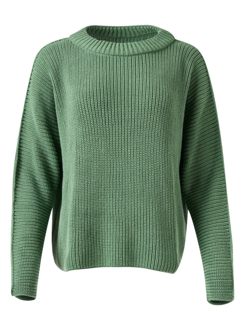 Montecito Green Cotton Sweater