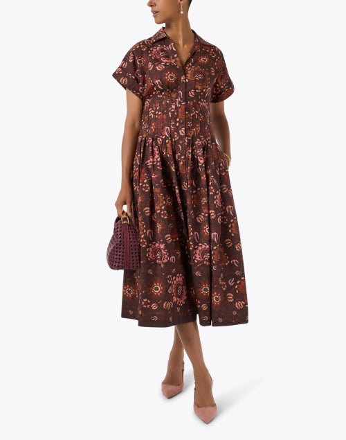 Small Boomerang Red Woven Leather Bag