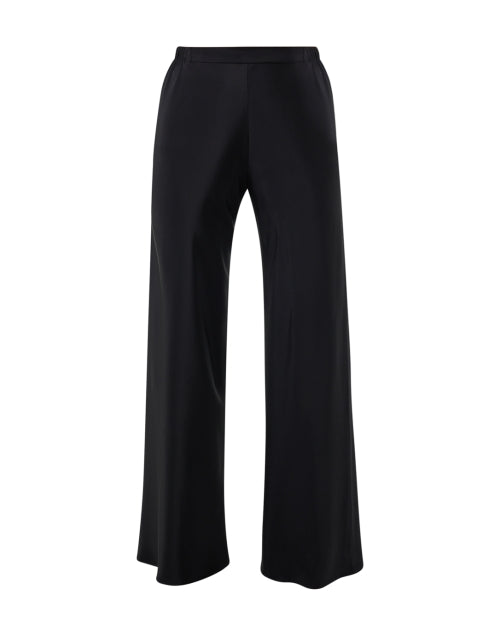 Chute Black Silk Wide Leg Pant