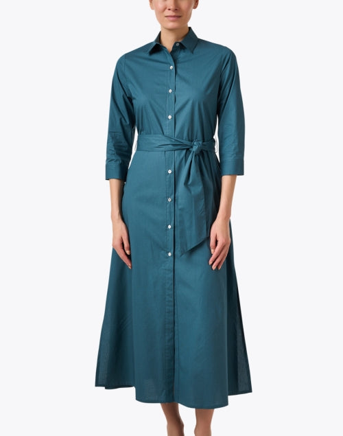 Teal Shirt Dress