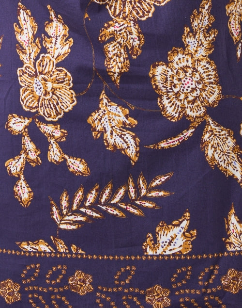 Charlie Navy Floral Print Shirt Dress