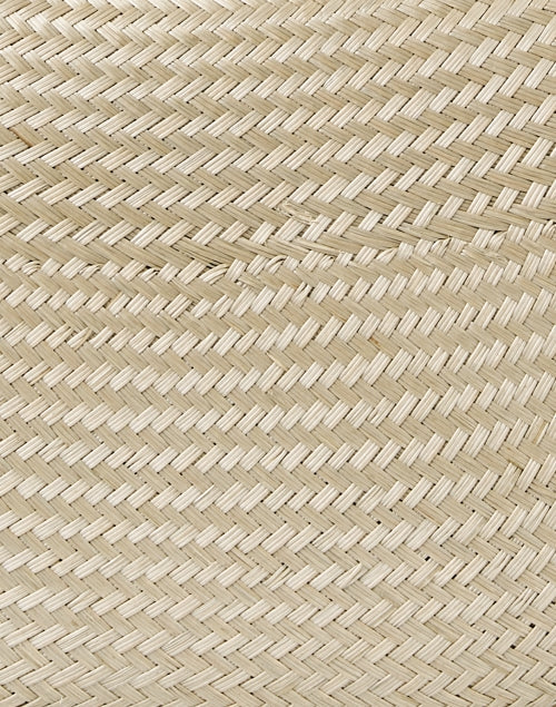 Jen Silver Straw Clutch