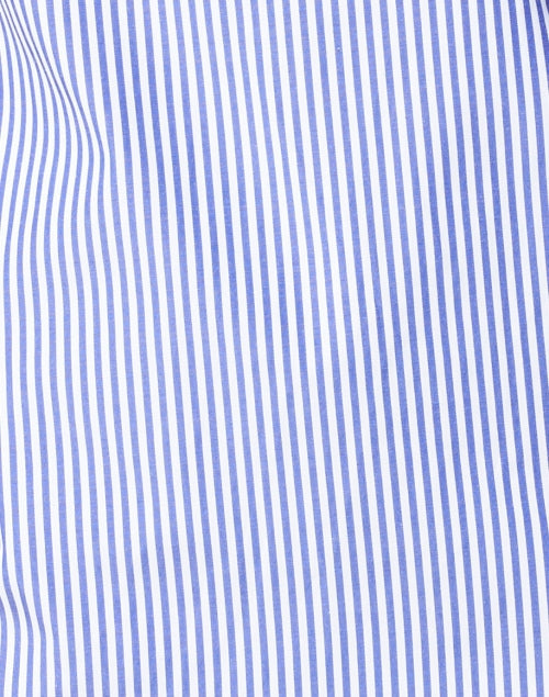 Navy and White Striped Cotton Top