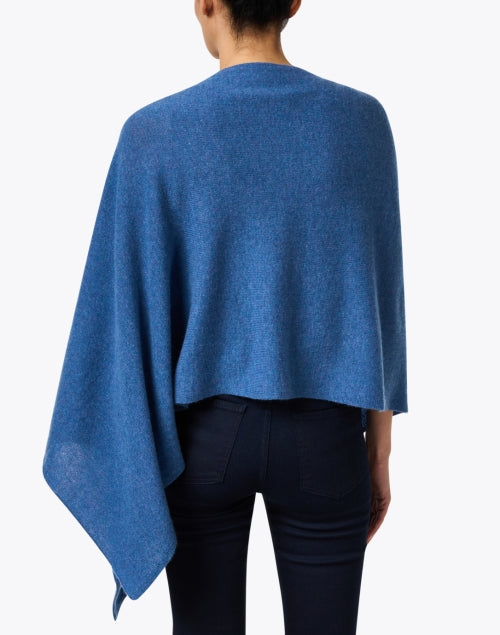 Heathered Blue Cashmere Ruana