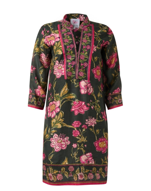 Bennett Pink and Green Floral Tunic Dress