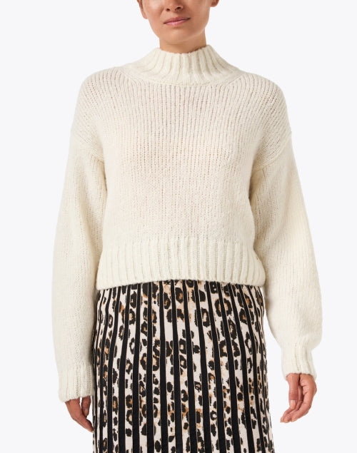 Ivory Wool Blend Sweater