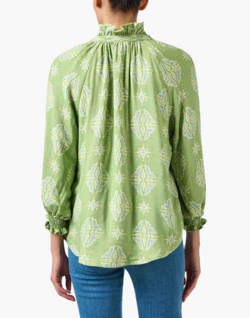 Fiona Green Print Top
