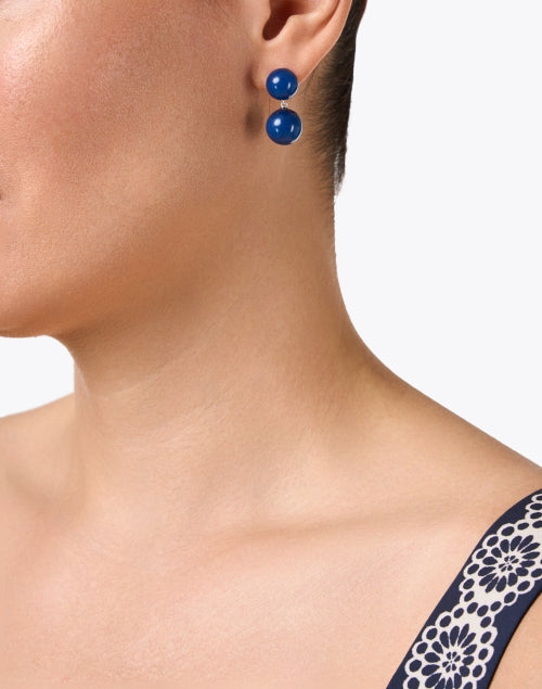 Hannah Blue Jade Drop Earrings