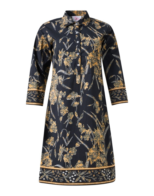 Charlie Black Floral Print Shirt Dress