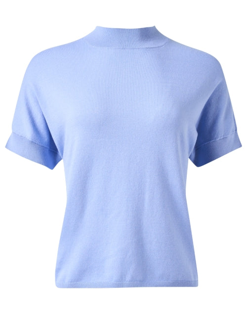 Iris Blue Short Sleeve Sweater
