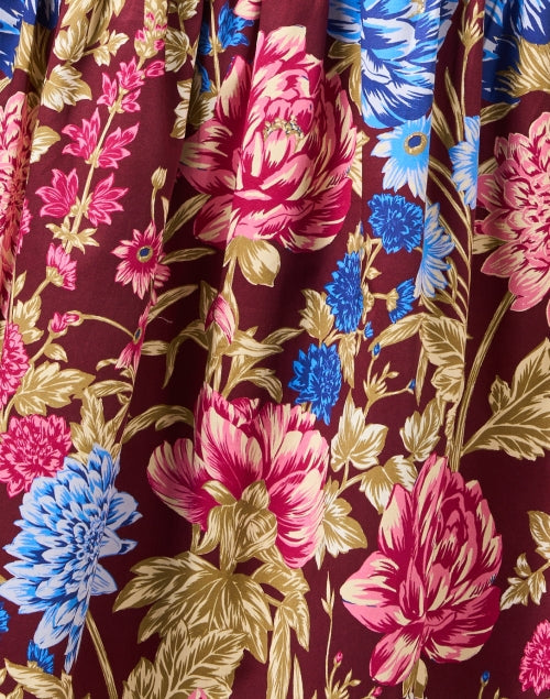 Layla Multi Floral Print Cotton Shirt Dress