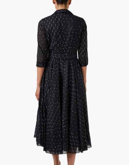 Aster Black Dot Print Dress