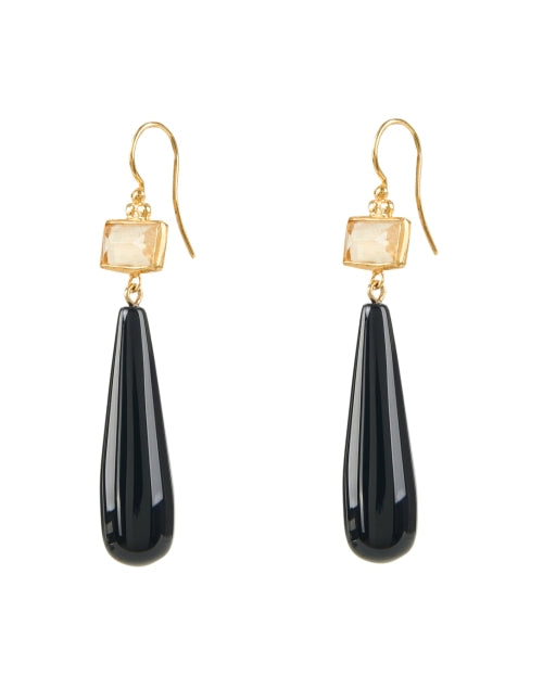 Black Agate Drop Earrings