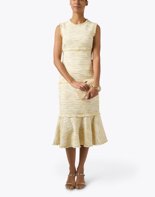 Andi Chamomile Yellow Tweed Sheath Dress