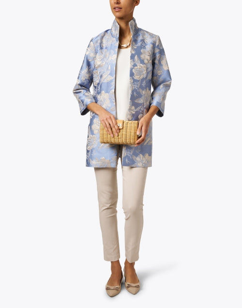 Rita Periwinkle Blue Floral Jacket