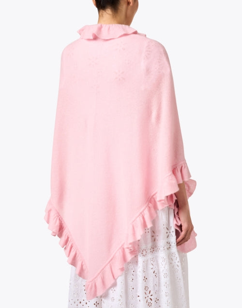 Pink Cashmere Signature Ruffle Shawl
