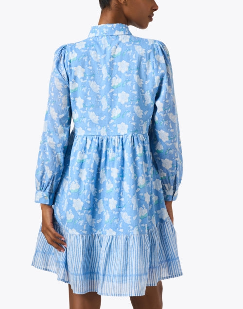 Romy Light Blue Print Cotton Dress