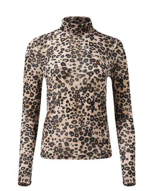 Leopard Turtleneck Top