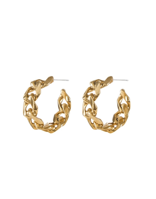 Maillon Gold Link Hoop Earrings