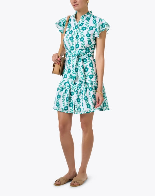 Toscana Green Floral Print Dress
