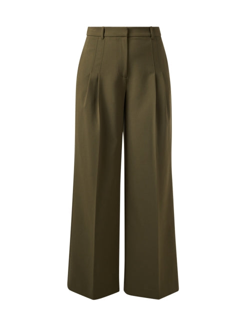 Petra Khaki Green Wide Leg Trouser