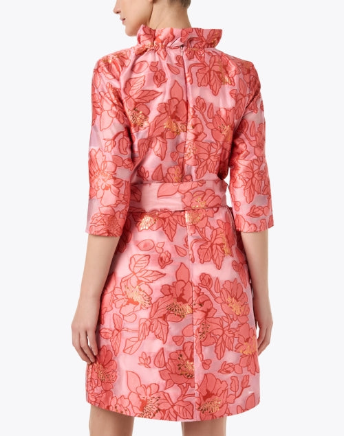 Claudine Pink Floral Organza Dress