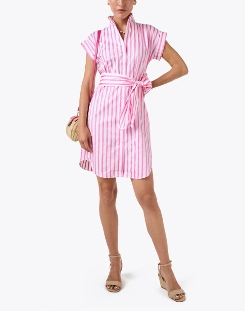 Pink and White Stripe Dress