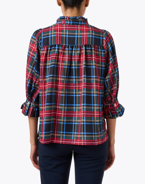 Black Stewart Plaid Tunic Top