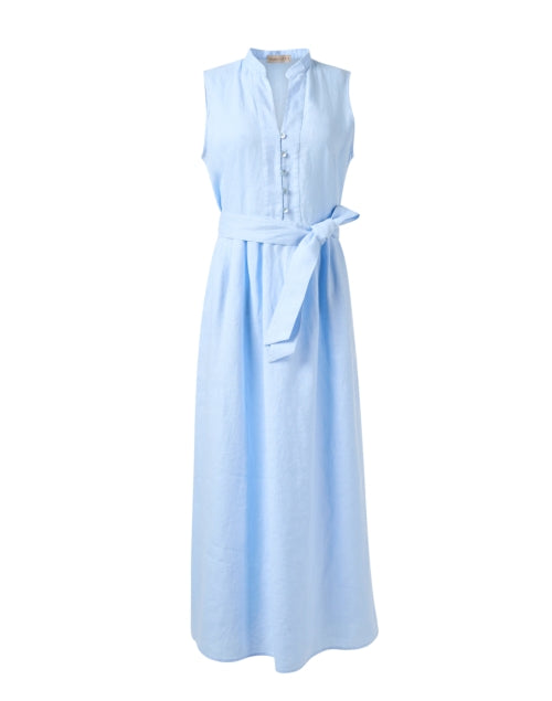 Blue Linen Dress