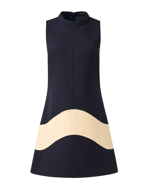 Regata Navy and Beige Shift Dress