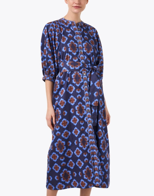 Mandi Indigo Print Dress