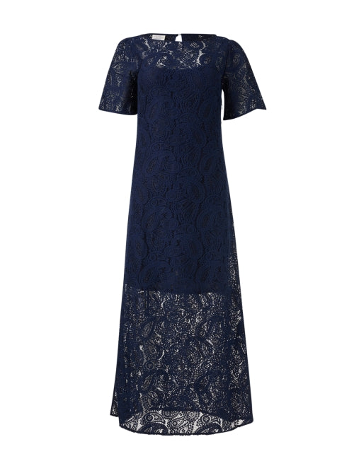 Adelene Navy Lace Dress